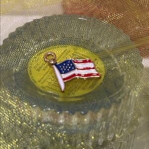 American Flag Enamel Charm